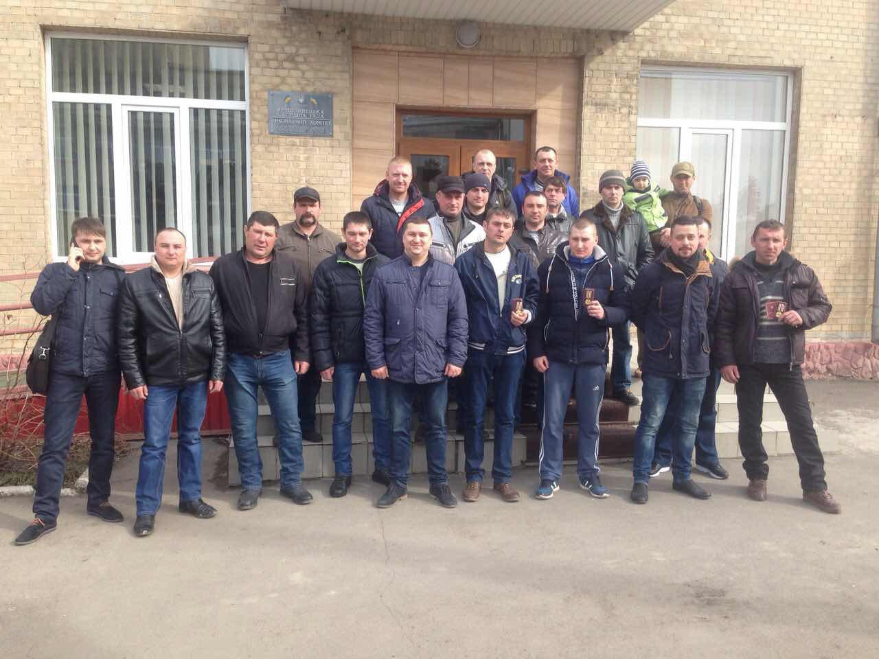 Зібрання спілки учасників АТО в Ярмолинцях